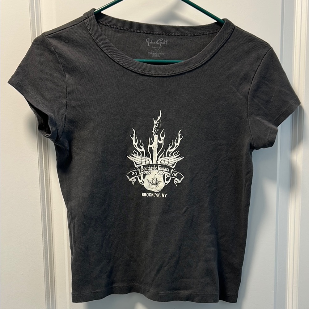 Brandy Melville Grey Graphic Tee